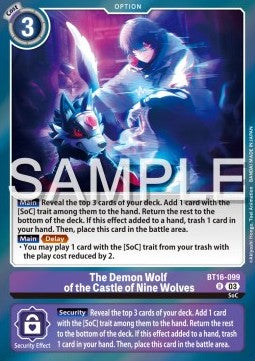 The Demon Wolf of the Castle of Nine Wolves (BT16-099) Immagine principale del prodotto