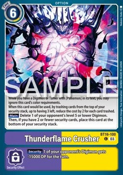 Thunderflame Crusher (BT16-100) Immagine principale del prodotto