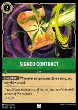 Signed Contract Immagine principale del prodotto