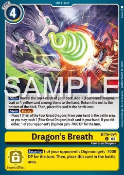 Dragon's Breath (BT16-094) Immagine principale del prodotto