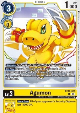 Agumon (BT16-029) Immagine principale del prodotto