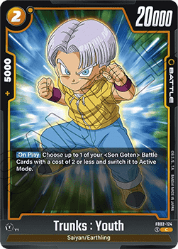 Trunks : Youth (FB02-124) [Fusion World] Immagine principale del prodotto