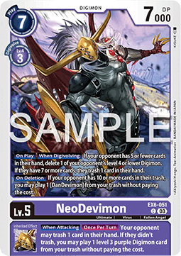 NeoDevimon (EX6-051) Immagine principale del prodotto
