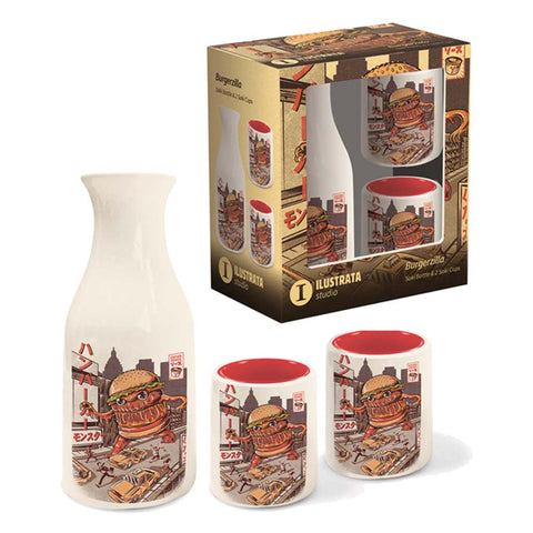 Burgerzilla-Sake Set