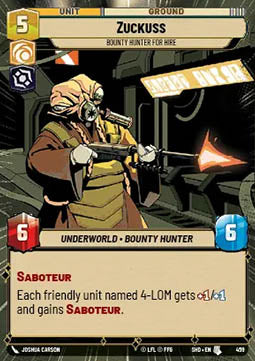 Zuckuss, Bounty Hunter for Hire Immagine principale del prodotto