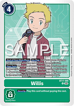 Willis (BT17-088) (V.1) Immagine principale del prodotto
