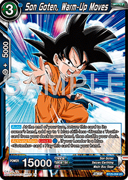 Son Goten, Warm-Up Moves