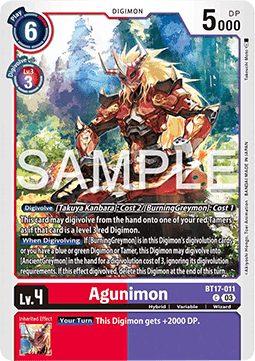 Agunimon (BT17-011) Immagine principale del prodotto