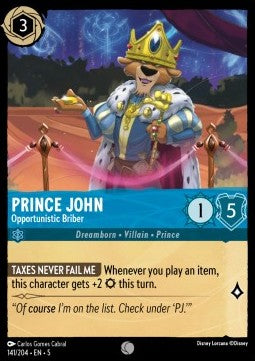 Prince John - Opportunistic Briber Immagine principale del prodotto