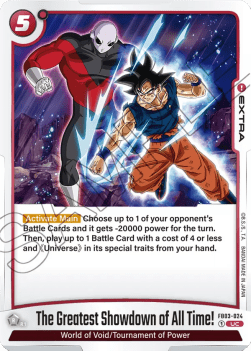 The Greatest Showdown of All Time! (FB03-024) [Fusion World] Immagine principale del prodotto