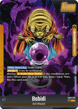 Babidi // Majin Buu (FB03-078) [Fusion World] (V.1 - Leader) Immagine principale del prodotto