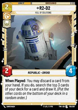 R2-D2, Full of Solutions