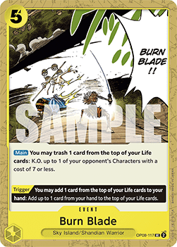 Burn Blade (OP08-117) Immagine principale del prodotto