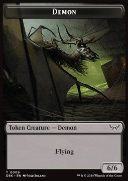 Demon Token (B 6/6 Flying) // Manifest Token (C 2/2)