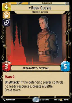 Rush Clovis, Banking Clan Scion