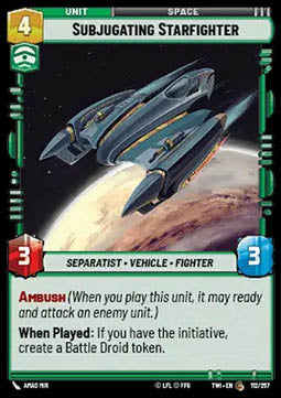 Subjugating Starfighter