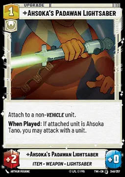 Ahsoka’s Padawan Lightsaber