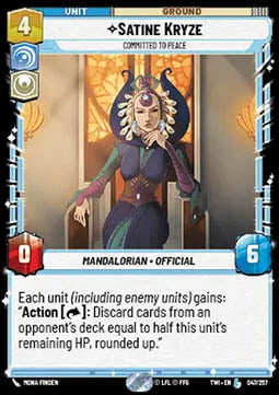 Satine Kryze, Committed to Peace