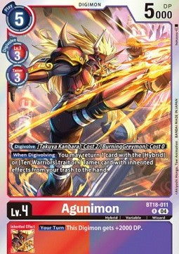 Agunimon (BT18-011) Immagine principale del prodotto