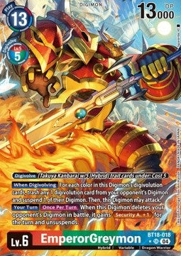 EmperorGreymon (BT18-018) (V.2) Immagine principale del prodotto
