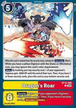 Dragon's Roar (BT18-098) Immagine principale del prodotto