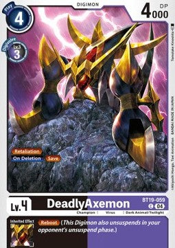 DeadlyAxemon (BT19-059) Immagine principale del prodotto