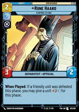 Rune Haako, Scheming Second Immagine principale del prodotto