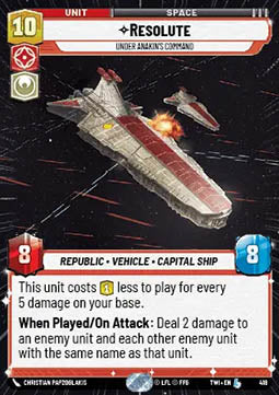 Resolute, Under Anakin's Command
