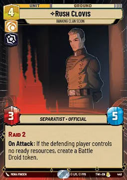 Rush Clovis, Banking Clan Scion
