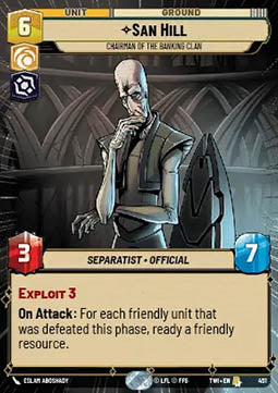 San Hill, Chairman of the Banking Clan