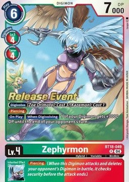 Zephyrmon (BT18-049) Immagine principale del prodotto