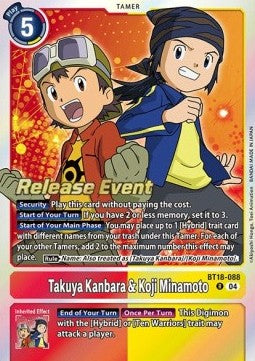 Takuya Kanbara & Koji Minamoto (BT18-088) Immagine principale del prodotto