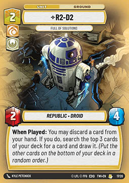 R2-D2, Full of Solutions