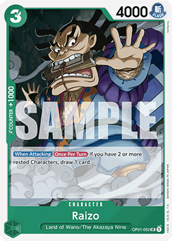Raizo (OP01-052) (V.1) Immagine principale del prodotto