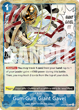 Gum-Gum Giant Gavel (OP03-055) (V.2) Immagine principale del prodotto