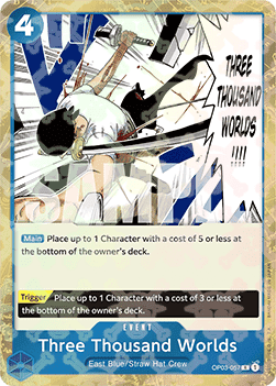 Three Thousand Worlds (OP03-057) (V.2) Immagine principale del prodotto