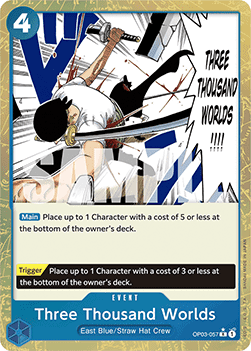 Three Thousand Worlds (OP03-057) (V.3) Immagine principale del prodotto