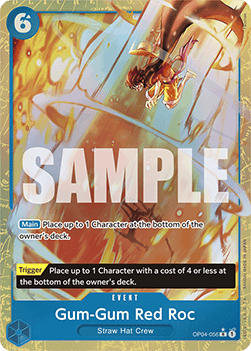 Gum-Gum Red Roc (OP04-056) (V.4) Immagine principale del prodotto