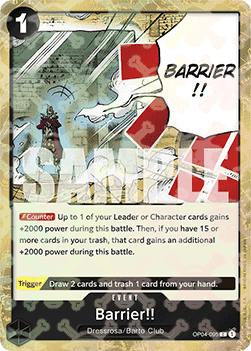 Barrier!! (OP04-095) (V.2) Immagine principale del prodotto