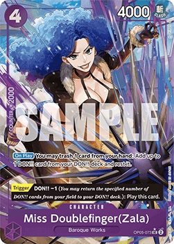 Miss Doublefinger(Zala) (OP05-073) (V.3) Immagine principale del prodotto