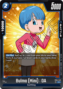 Bulma (Mini) : DA (FB04-043) [Fusion World] (V.1 - Rare) Immagine principale del prodotto