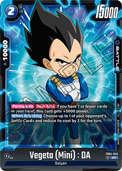 Vegeta (Mini) : DA (FB04-045) [Fusion World] (V.1 - Super Rare) Immagine principale del prodotto