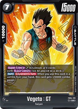 Vegeta : GT (FB04-120) [Fusion World] Immagine principale del prodotto