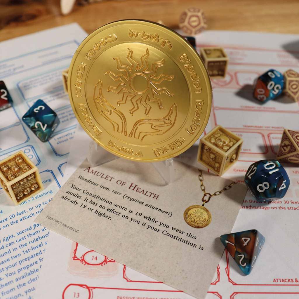 Dungeons&Dragons 24k Gold Plat.Medallion Immagine principale del prodotto