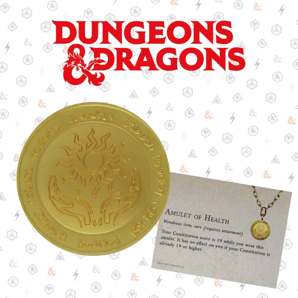 Dungeons&Dragons 24k Gold Plat.Medallion