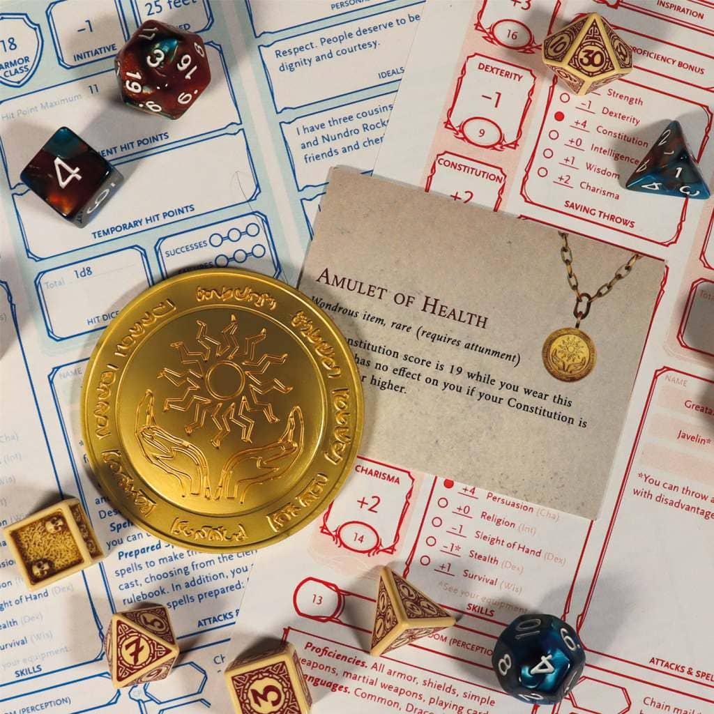 Dungeons&Dragons 24k Gold Plat.Medallion