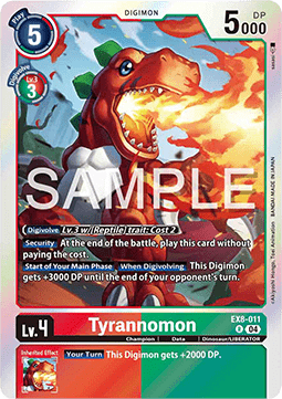 Tyrannomon (EX8-011) Immagine principale del prodotto