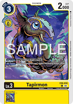 Tapirmon (EX8-030) (V.1) Immagine principale del prodotto
