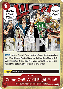 Come On!! We'll Fight You!! (OP09-020) Immagine principale del prodotto