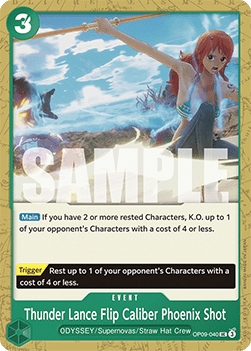Thunder Lance Flip Caliber Phoenix Shot (OP09-040) Immagine principale del prodotto